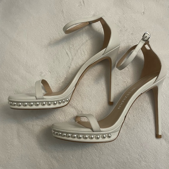 NWT Stuart Weitzman Disco Embellished Ankle Strap Sandals - Picture 4 of 8